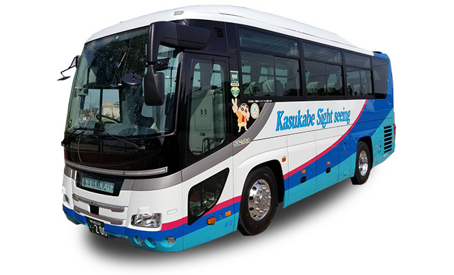 33人のり　中型貸切観光バス（正座席33＋補助席4／高速区分：大型車）